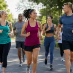 sportivi che corrono